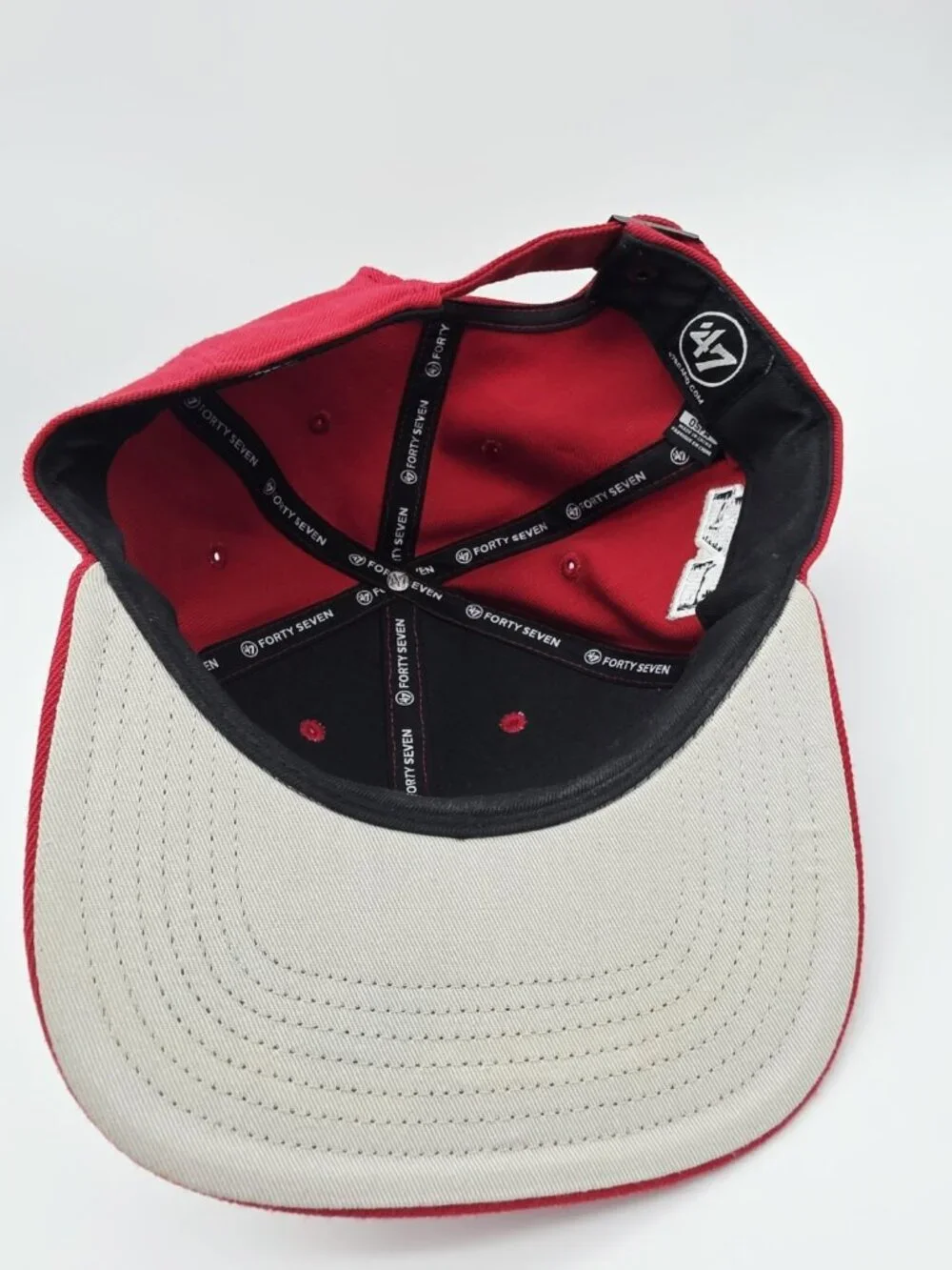 47 Atlanta Falcons Hat One Size Red Adjustable Embroidered Cap Forty Seven ATL